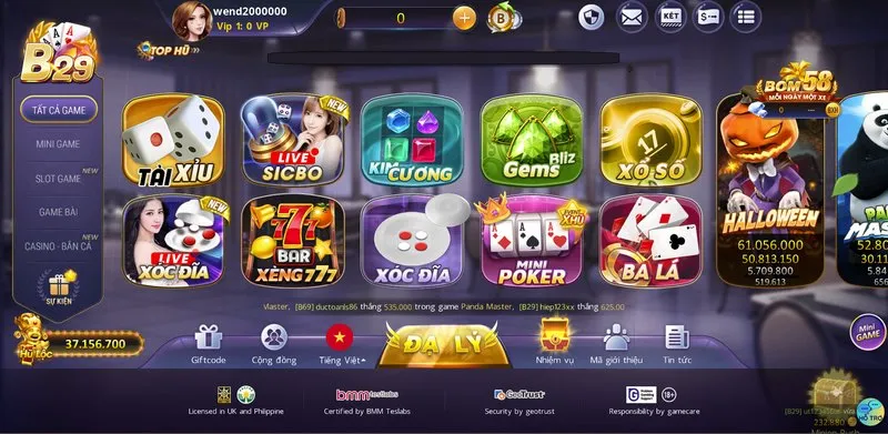 B29 là cổng game quốc tế đứng đầu thị trường