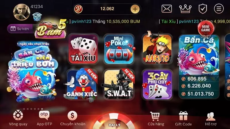 Cổng game có giao diện thông minh và đặc trưng riêng biệt