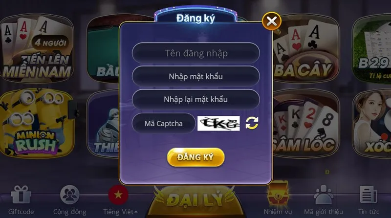 Tạo tài khoản chơi game trên b29 vô cùng đơn giản